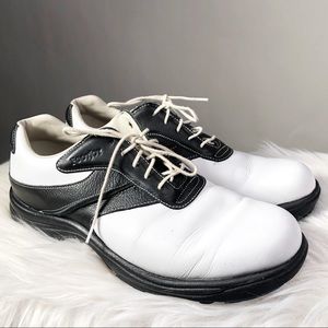 Footjoy Contour Series White Black Golf Shoes 9M